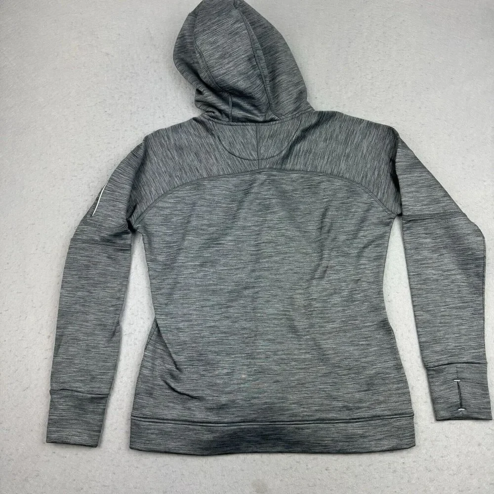 Footjoy Jacket Womens Small Gray Pullover Running Golf Full Zip Hooded‎ EUC